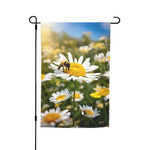 Frühling Gänseblümchen Blumendruck Garten Hof Urlaub Party Hochzeit Outdoor Decor Hause Veranda Bauernhaus Saisonale Outdoor Flagge von MyPiky