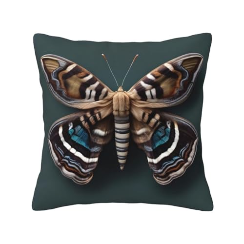 Kissenbezug mit schönem Mottenmuster, quadratisch, für Couch, Sofa, Schlafzimmer, Büro, Wohnzimmer Kissenbezug mit schönem Mottenmuster, quadratisch, für Couch, Sofa, Schlafzimmer, Büro, Wohnzimmer von MyPiky