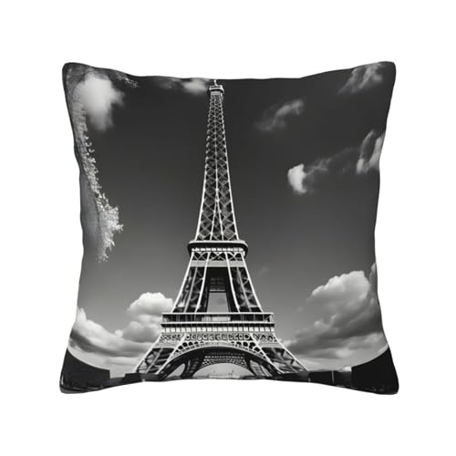 MyPiky Pariser Eiffelturm und Wolkendruck, quadratisch, für Couch, Sofa, Schlafzimmer, Büro, Wohnzimmer MyPiky Pariser Eiffelturm und Wolkendruck, quadratisch, für Couch, Sofa, Schlafzimmer, Büro, Wohnzimmer von MyPiky