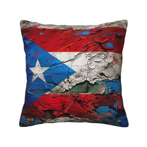 MyPiky Puerto Rico Tapeten-Flaggen-Druck, quadratische Kissenbezüge, Couch, Sofa, Schlafzimmer, Büro, Wohnzimmer MyPiky Puerto Rico Tapeten-Flaggen-Druck, quadratische Kissenbezüge, Couch, Sofa, Schlafzimmer, Büro, Wohnzimmer von MyPiky