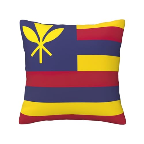 MyPiky Quadratische Kissenbezüge mit Flagge des Königreichs Hawaii, für Couch, Sofa, Schlafzimmer, Büro, Wohnzimmer MyPiky Quadratische Kissenbezüge mit Flagge des Königreichs Hawaii, für Couch, Sofa, Schlafzimmer, Büro, Wohnzimmer von MyPiky