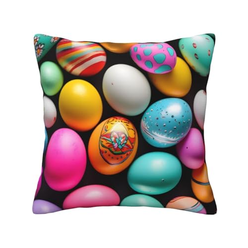 MyPiky Quadratische Kissenbezüge mit Ostereier-Druck, für Couch, Sofa, Schlafzimmer, Büro, Wohnzimmer MyPiky Quadratische Kissenbezüge mit Ostereier-Druck, für Couch, Sofa, Schlafzimmer, Büro, Wohnzimmer von MyPiky