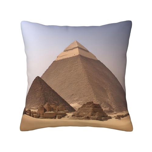 MyPiky Quadratische Kissenbezüge mit Pyramiden von Ägypten, für Couch, Sofa, Schlafzimmer, Büro, Wohnzimmer MyPiky Quadratische Kissenbezüge mit Pyramiden von Ägypten, für Couch, Sofa, Schlafzimmer, Büro, Wohnzimmer von MyPiky