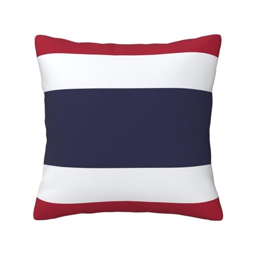 MyPiky Quadratische Kissenbezüge mit Thailand-Flagge, für Couch, Sofa, Schlafzimmer, Büro, Wohnzimmer MyPiky Quadratische Kissenbezüge mit Thailand-Flagge, für Couch, Sofa, Schlafzimmer, Büro, Wohnzimmer von MyPiky