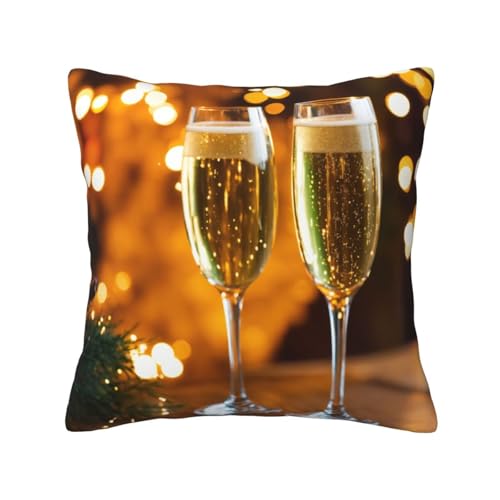 MyPiky Quadratische Kissenbezüge mit Weinbecher-Druck, für Couch, Sofa, Schlafzimmer, Büro, Wohnzimmer MyPiky Quadratische Kissenbezüge mit Weinbecher-Druck, für Couch, Sofa, Schlafzimmer, Büro, Wohnzimmer von MyPiky
