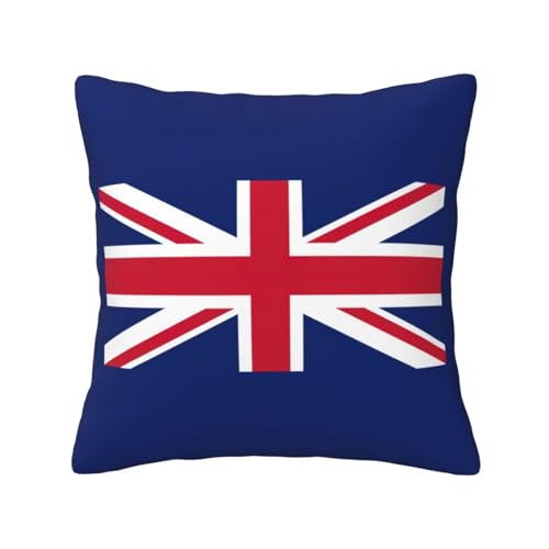 MyPiky Quadratische Kissenbezüge mit britischer Flagge, für Couch, Sofa, Schlafzimmer, Büro, Wohnzimmer MyPiky Quadratische Kissenbezüge mit britischer Flagge, für Couch, Sofa, Schlafzimmer, Büro, Wohnzimmer von MyPiky