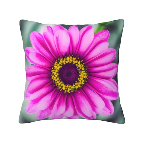 MyPiky Quadratische Kissenbezüge mit rosa Blumendruck, für Couch, Sofa, Schlafzimmer, Büro, Wohnzimmer MyPiky Quadratische Kissenbezüge mit rosa Blumendruck, für Couch, Sofa, Schlafzimmer, Büro, Wohnzimmer von MyPiky