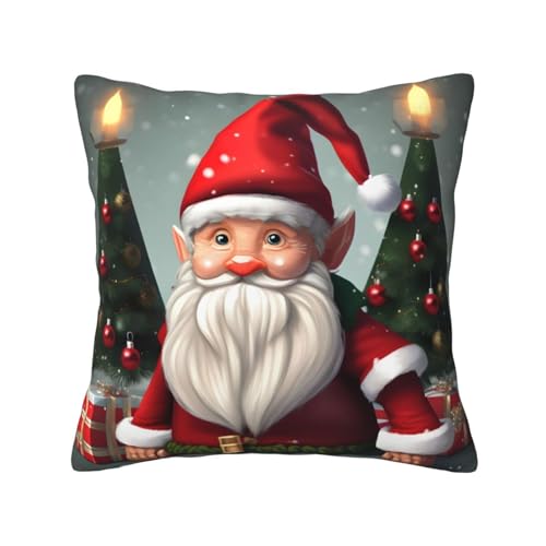 MyPiky Traditioneller Weihnachts-Zwerg-Kissenbezug, quadratisch, für Couch, Sofa, Schlafzimmer, Büro, Wohnzimmer MyPiky Traditioneller Weihnachts-Zwerg-Kissenbezug, quadratisch, für Couch, Sofa, Schlafzimmer, Büro, Wohnzimmer von MyPiky