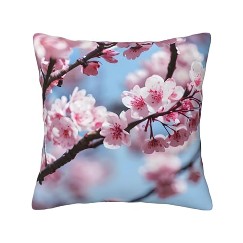 MyPiky Verlockender Kissenbezug mit Kirschblüten-Druck, quadratisch, für Couch, Sofa, Schlafzimmer, Büro, Wohnzimmer MyPiky Verlockender Kissenbezug mit Kirschblüten-Druck, quadratisch, für Couch, Sofa, Schlafzimmer, Büro, Wohnzimmer von MyPiky
