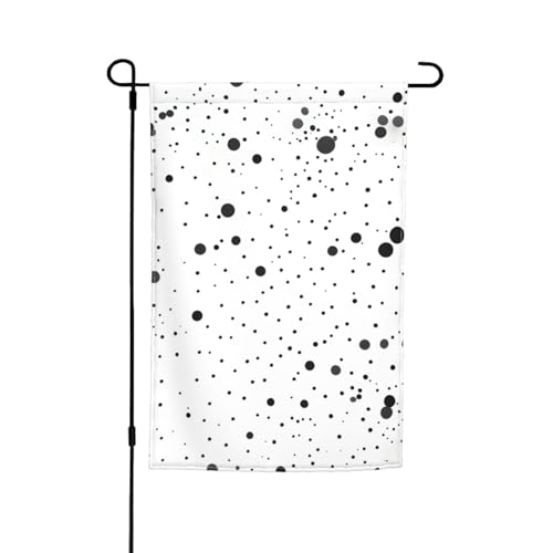 Schwarz und weiß Dot Print Garten Hof Urlaub Party Hochzeit Outdoor Decor Home Veranda Bauernhaus Saisonale Outdoor Flagge von MyPiky