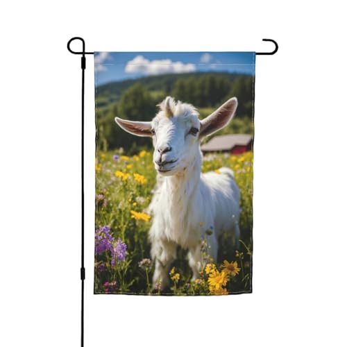 Ziege Print Garten Hof Urlaub Party Hochzeit Outdoor Decor Home Veranda Bauernhaus Saisonale Outdoor Flagge von MyPiky