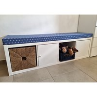 Sitzkissen Für Ikea Kallax | Blaues Karo Nur Ikea Regal Kinderzimmer Kissen Bankkissen Kostenloser Versand von MyPreciousBabyShop