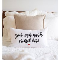 Benutzerdefinierte Kissenbezug, Benutzerdefiniertes Zitat Kissen, Personalisiertes Dekor, Kissen Zitat, Ihr Eigenes Zitatkissen, Zitatdekor Benutzerdefinierte Kissenbezug, Benutzerdefiniertes Zitat Kissen, Personalisiertes Dekor, Kissen Zitat, Ihr Eigenes Zitatkissen, Zitatdekor von MyPrettyPrint