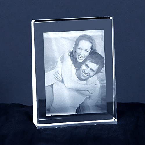 MyPrezzie 2D Glasfoto - Ihr Foto im Glas gelasert - Fotogeschenk aus Glas mit Dein Foto (60 x 80 mm (Hoch)) von MyPrezzie