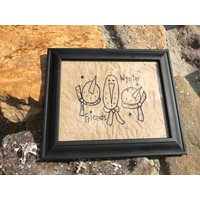 Primitive Wynter Friends Maschinenstickerei Bild von MyPrimitiveCrafts