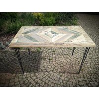 Tisch Schreibtisch >> Chevron-Muster von MyReclaimedStore