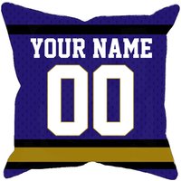 Baltimore Personalisierter Football Jersey Kissenbezug, Einzigartiges Individuelles Geschenk Für Nfl-Fans Mit Ihrem Namen Und Ihrer Nummer Wahl Fan von MyRedHotDeals