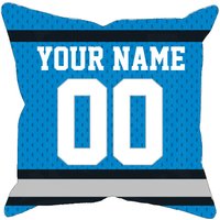 Carolina Personalisierte Fußball-Jersey-Kissenbezug, Einzigartiges Individuelles Geschenk Für Nfl-Fans Mit Ihrem Namen Und Nummer von MyRedHotDeals