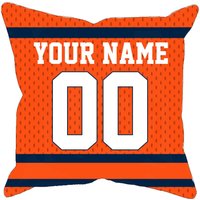 Denver Personalisierte Fußball-Jersey-Kissenbezug, Einzigartiges Individuelles Geschenk Für Nfl-Fans Mit Ihrem Namen Und Nummer Wahl-Fan-Kissenbezug von MyRedHotDeals