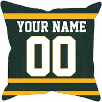 Green Bay Personalisierte Fußball-Jersey-Kissenbezug, Einzigartiges Individuelles Geschenk Für Nfl-Fans Mit Ihrem Namen Und Nummer von MyRedHotDeals