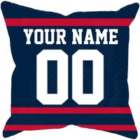 New England Personalisierte Fußball-Jersey-Kissenbezug, Einzigartiges Individuelles Geschenk Für Nfl-Fans Mit Ihrem Namen Und Nummer von MyRedHotDeals