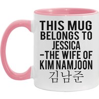 Personalisierte Bts-Kaffeebecher, Diese Tasse Gehört Der Frau Von Kim Namjoon, Rap-Monster, Benutzerdefiniertes Kpop-Geschenk, Bts-Armee, Bts von MyRedHotDeals