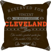 Personalisierte Cleveland Football Kissenbezug, Einzigartiges Geschenk Für Browns Sportfan, Nfl American Super Bowl Kissenbezug von MyRedHotDeals