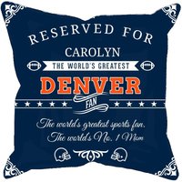 Personalisierte Denver Football Kissenbezug, Einzigartiges Geschenk Für Broncos Sportfan, Nfl American Super Bowl Kissenbezug von MyRedHotDeals