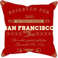 Personalisierte San Francisco Football Kissenbezug, Einzigartiges Geschenk Für 49Ers Sportfans, Nfl Super Bowl Kissenbezug von MyRedHotDeals