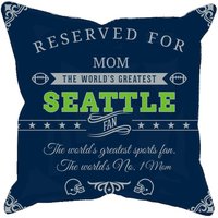 Personalisierte Seattle Fußball Kissenbezug, Einzigartiges Geschenk Für Seahawks Sportfans, Nfl American Football Super Bowl Kissenbezug von MyRedHotDeals