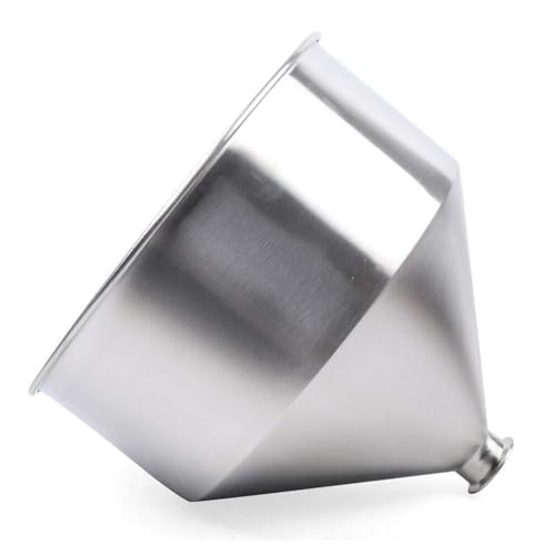 304 Edelstahl Trichter, 10L-50L Flüssigkeit Paste Fülltrichter Hochleistungstrichter Abfüllmaschine Trichter Für Flüssigkeiten Abfüllbehälter Behälter (Silber),10L,50.5mm von MyRun