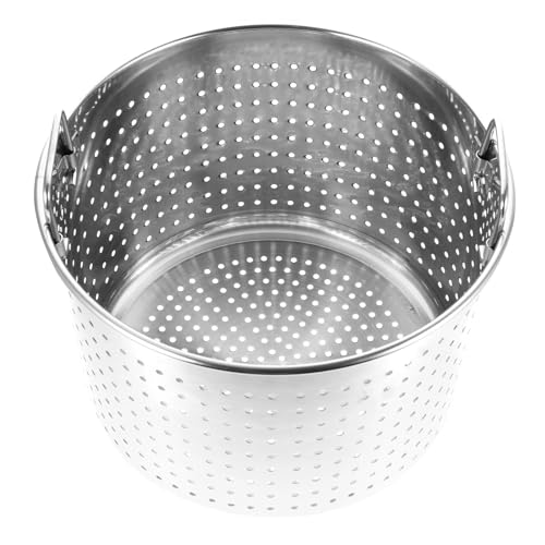 Flusskrebse Undichter Topf Brühe-Topf Sieb Einsatz Dämpfkorb Kochtopf Für Meeresfrüchte Rostfreier Stahl Siedekorb Mit Henkel Für Zuhause Küche Flusskrebs Kessel, 38cm von MyRun