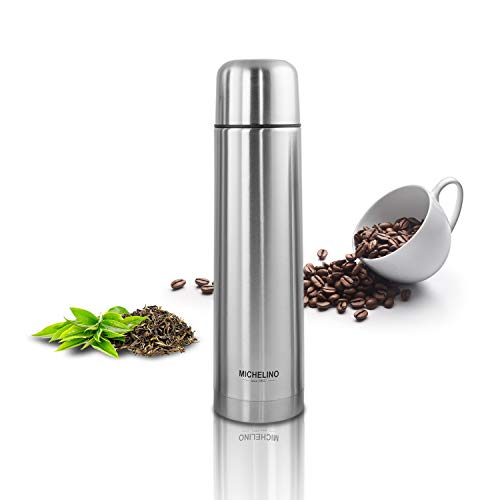 Thermoskanne Vacuum-Isolierfalsche 0,5 Liter Edelstahl BPA-Frei mobiler Kaffeebecher, Tee Kafee Thermosflasche Kaffeebecher to go von MyShop24h