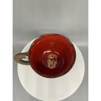 Rot Gold Totenkopf Tasse von MySoulCreationsLLC