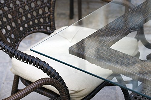 MySpiegel.de Glasplatte Tisch Glastisch Tischplatte Glas Zuschnitt Glasplatten nach Maß Klar Durchsichtig Glasscheibe in 8mm (90x55 cm) von MySpiegel.de