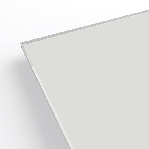 MySpiegel.de Lacobel - einseitig lackiertes Glas - Weiß Extraweich in 6mm Stärke (140 x 60 cm) von MySpiegel.de