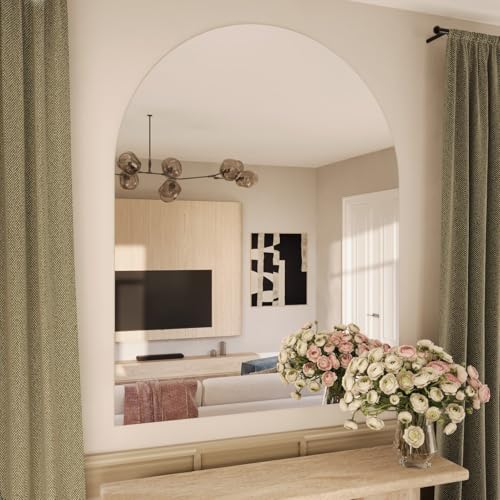 MySpiegel.de Rahmenloser Rundbogenspiegel 130x190 cm mit 5 mm Stärke mit Befestigung MySpiegel.de Rahmenloser Rundbogenspiegel 130x190 cm mit 5 mm Stärke mit Befestigung von MySpiegel.de