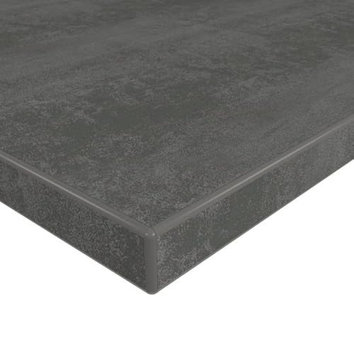 MySpiegel.de Tischplatte Holz Zuschnitt nach Maß Beschichtete Holzdekorplatte Beton dunkel in 19mm Stärke (100 x 100 cm, Beton dunkel) von MySpiegel.de
