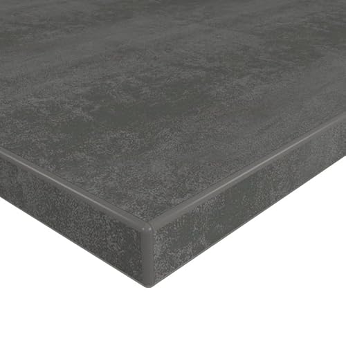 MySpiegel.de Tischplatte Holz Zuschnitt nach Maß Beschichtete Holzdekorplatte Beton dunkel in 19mm Stärke (100 x 70 cm, Beton dunkel) von MySpiegel.de