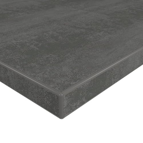 MySpiegel.de Tischplatte Holz Zuschnitt nach Maß Beschichtete Holzdekorplatte Beton dunkel in 19mm Stärke (30 x 30 cm, Beton dunkel) von MySpiegel.de