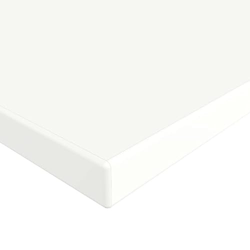 MySpiegel.de Tischplatte Holz Zuschnitt nach Maß Beschichtete Holzdekorplatte Weiß in 19mm Stärke (40 x 40 cm, Weiß) von MySpiegel.de
