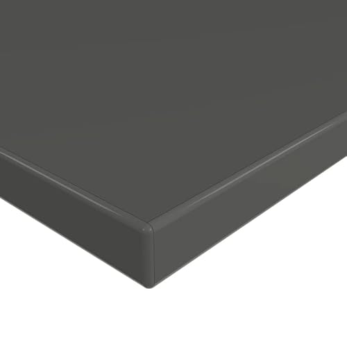 MySpiegel.de Tischplatte Holz Zuschnitt nach Maß Beschichtete Holzdekorplatte Grau in 19mm Stärke (70 x 70 cm, Grau) von MySpiegel.de