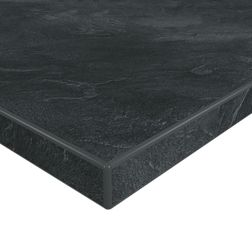 MySpiegel.de Tischplatte Holz Zuschnitt nach Maß Beschichtete Holzdekorplatte Schiefer in 19mm Stärke (70 x 70 cm, Schiefer) von MySpiegel.de