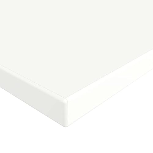 MySpiegel.de Tischplatte Holz Zuschnitt nach Maß Beschichtete Holzdekorplatte Weiß in 19mm Stärke (90 x 90 cm, Weiß) von MySpiegel.de
