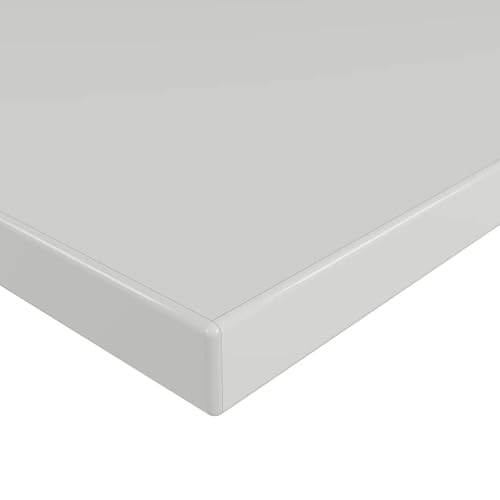 MySpiegel.de Tischplatte Holz Zuschnitt nach Maß Beschichtete Holzdekorplatte Hellgrau in 25mm Stärke (160 x 60 cm, Hellgrau) von MySpiegel.de