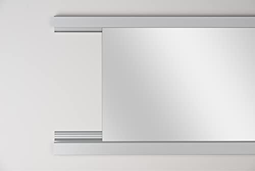 Spiegelmontage Profil Aluminium Befestigung für Spiegel Wandspiegel Spiegelwände bis 6 mm Stärke (225) von MySpiegel.de