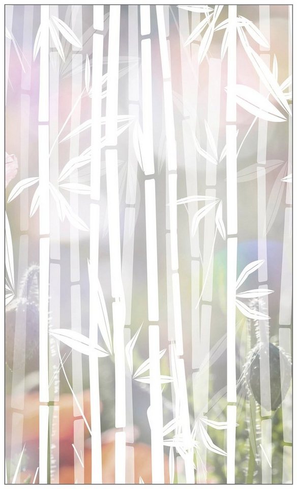 Fensterfolie Look Bamboo white, MySpotti, halbtransparent, glatt, 60 x 100 cm, statisch haftend von MySpotti