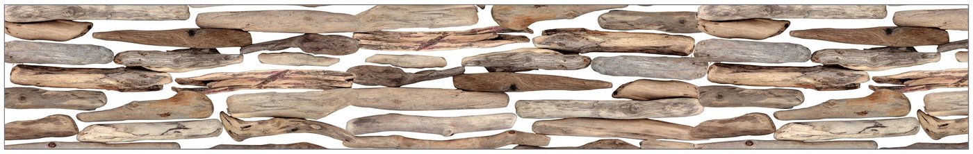 Fensterfolie Look Driftwood, MySpotti, halbtransparent, glatt, 200 x 30 cm, statisch haftend von MySpotti