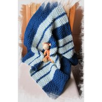 Babydecke Handgestrickt - "Bio-Schurwolle " Geburt Taufe Geburtstag Mitbringsel Baby-Party Kuscheldecke Wagendecke von MyStrickfein