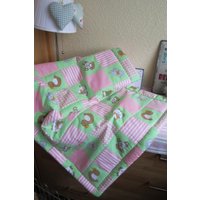 Babydecke Kinderdecke Krabbeldecke Wagendecke Kuscheldecke Taufe Geburt Babyparty Genäht Mitbringsel von MyStrickfein
